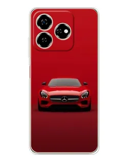 Чехол для ZTE Nubia V60 с картинкой «Красный Mercedes AMG»