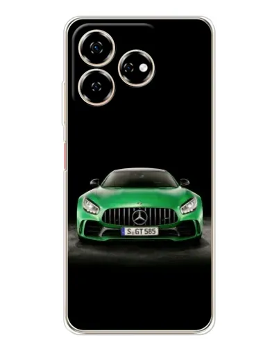 Чехол для ZTE Nubia V60 с картинкой «Mercedes — неоновый лого»