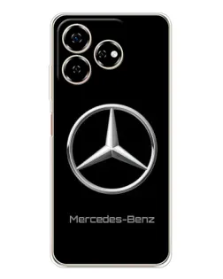 Чехол для ZTE Nubia V60 с картинкой «Mercedes Silver Logo»