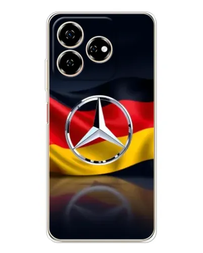 Чехол для ZTE Nubia V60 с картинкой «Mercedes — флаг Германии»