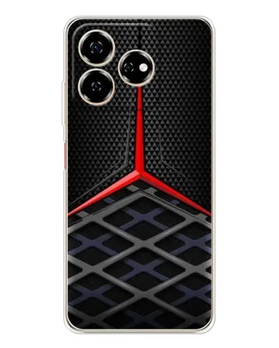 Чехол для ZTE Nubia V60 с картинкой «Mercedes Carbon Grid»