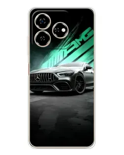 Чехол для ZTE Nubia V60 с картинкой «Темный Mercedes AMG»