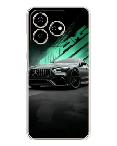 Чехол для ZTE Nubia V60 с картинкой «Темный Mercedes AMG»