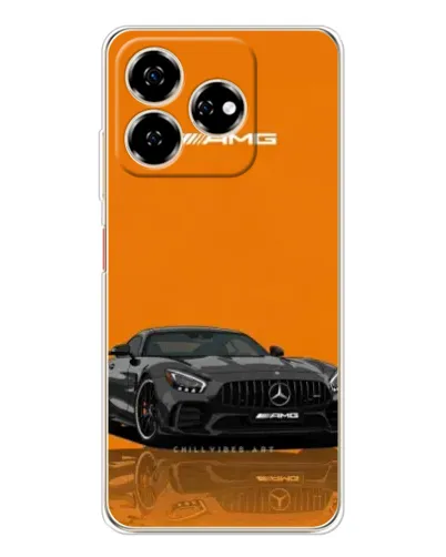 Чехол для ZTE Nubia V60 с картинкой «Оранжевый Mercedes AMG»