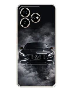Чехол для ZTE Nubia V60 с картинкой «Mercedes в дыму»