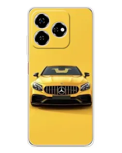 Чехол для ZTE Nubia V60 с картинкой «Желтый Mercedes GT»