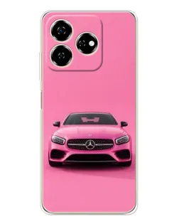 Чехол для ZTE Nubia V60 с картинкой «Розовый Mercedes AMG»