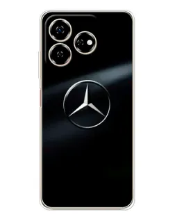 Чехол для ZTE Nubia V60 с картинкой «Mercedes на металле»