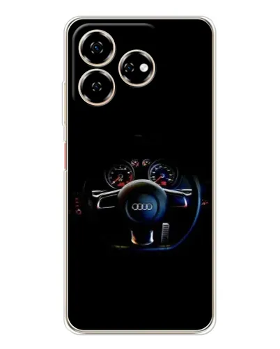 Чехол для ZTE Nubia V60 с картинкой «Салон Audi — руль»