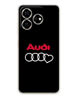Чехол для ZTE Nubia V60 с картинкой «Логотип Audi Heart»