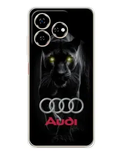 Чехол для ZTE Nubia V60 с картинкой «Пантера и Audi» Чехол для ZTE Nubia V60 с картинкой «Пантера и Audi»
