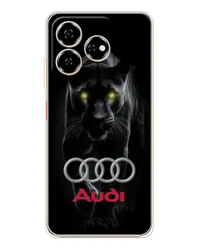 Чехол для ZTE Nubia V60 с картинкой «Пантера и Audi»