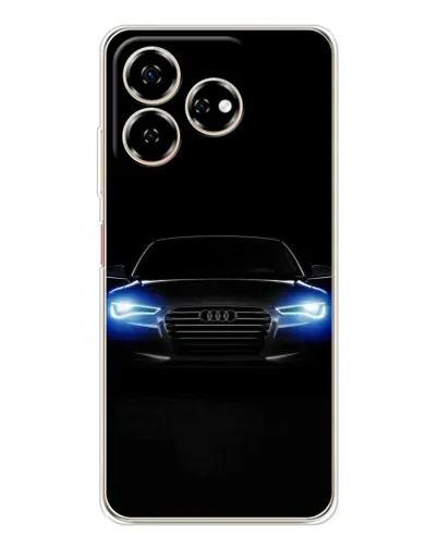 Чехол для ZTE Nubia V60 с картинкой «Audi в неоне»