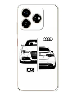 Чехол для ZTE Nubia V60 с картинкой «Audi — контрастный дизайн» Чехол для ZTE Nubia V60 с картинкой «Audi — контрастный дизайн»