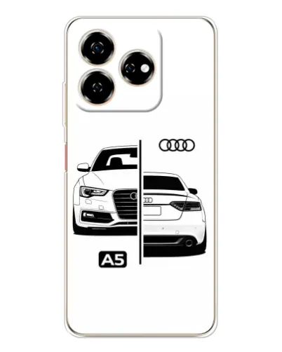 Чехол для ZTE Nubia V60 с картинкой «Audi — контрастный дизайн»