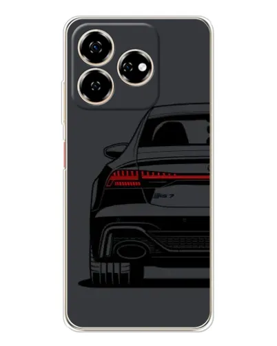 Чехол для ZTE Nubia V60 с картинкой «Задняя часть Audi — арт»