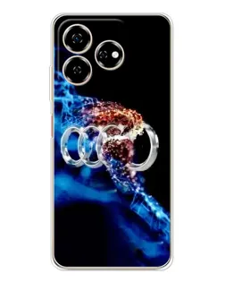 Чехол для ZTE Nubia V60 с картинкой «Энергия лого Audi» Чехол для ZTE Nubia V60 с картинкой «Энергия лого Audi»