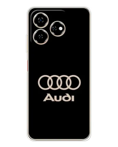 Чехол для ZTE Nubia V60 с картинкой «Audi — золотой логотип»