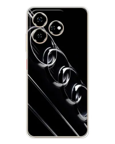 Чехол для ZTE Nubia V60 с картинкой «Audi — абстрактные кольца»