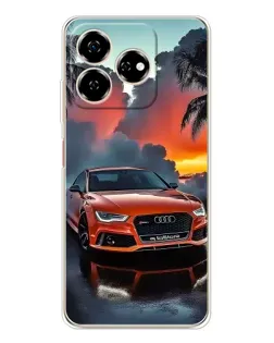 Чехол для ZTE Nubia V60 с картинкой «Audi — закат» Чехол для ZTE Nubia V60 с картинкой «Audi — закат»