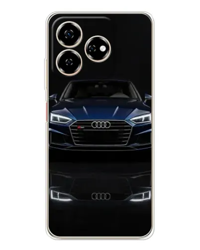Чехол для ZTE Nubia V60 с картинкой «Audi — ночное отражение»