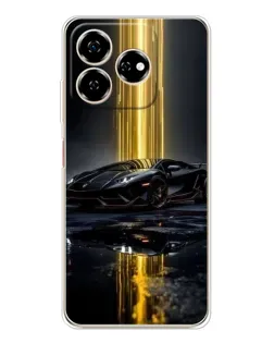 Чехол для ZTE Nubia V60 с картинкой «Ночной Lamborghini драйв»