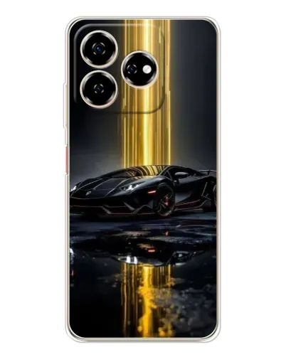 Чехол для ZTE Nubia V60 с картинкой «Ночной Lamborghini драйв»