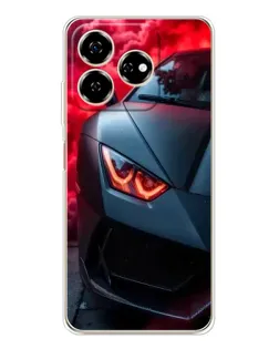 Чехол для ZTE Nubia V60 с картинкой «Lamborghini красное сияние»