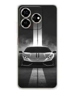 Чехол для ZTE Nubia V60 с картинкой «Lamborghini симметрия дорог»