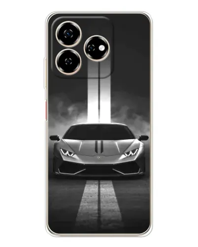 Чехол для ZTE Nubia V60 с картинкой «Lamborghini симметрия дорог»