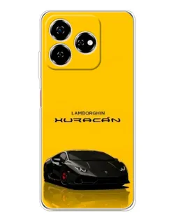 Чехол для ZTE Nubia V60 с картинкой «Lamborghini Huracan черный»