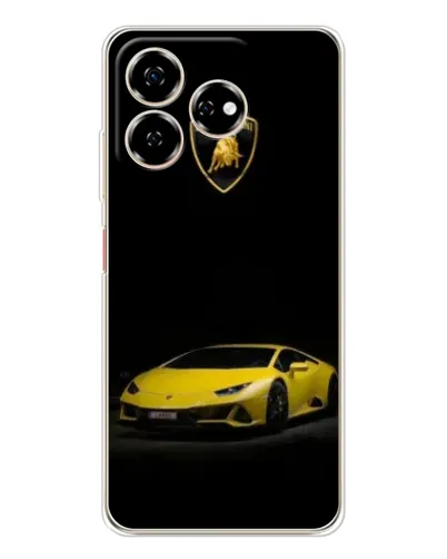 Чехол для ZTE Nubia V60 с картинкой «Lamborghini желтый акцент»