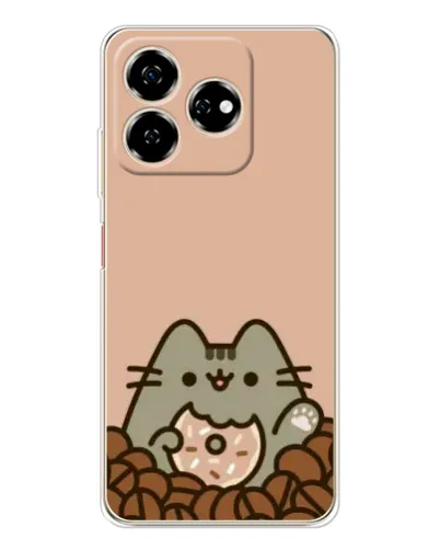 Чехол для ZTE Nubia V60 с картинкой «Кофейный Пушин» Чехол для ZTE Nubia V60 с картинкой «Кофейный Пушин»