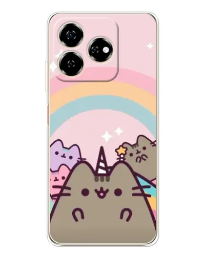 Чехол для ZTE Nubia V60 с картинкой «Единорог Pusheen» Чехол для ZTE Nubia V60 с картинкой «Единорог Pusheen»
