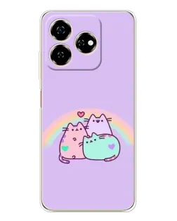 Чехол для ZTE Nubia V60 с картинкой «Радужные Пушины» Чехол для ZTE Nubia V60 с картинкой «Радужные Пушины»