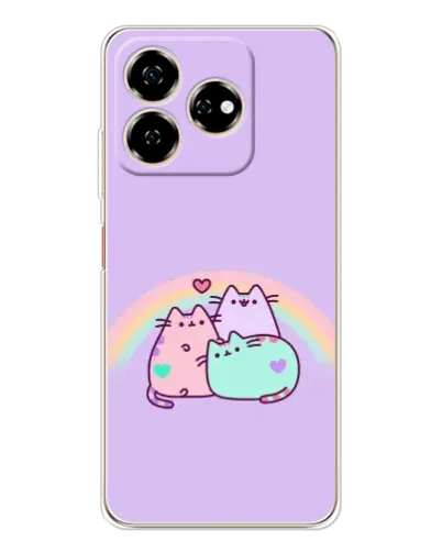 Чехол для ZTE Nubia V60 с картинкой «Радужные Пушины» Чехол для ZTE Nubia V60 с картинкой «Радужные Пушины»