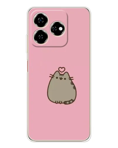 Чехол для ZTE Nubia V60 с картинкой «Pusheen сердце» Чехол для ZTE Nubia V60 с картинкой «Pusheen сердце»