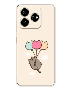 Чехол для ZTE Nubia V60 с картинкой «Пушин на шариках» Чехол для ZTE Nubia V60 с картинкой «Пушин на шариках»
