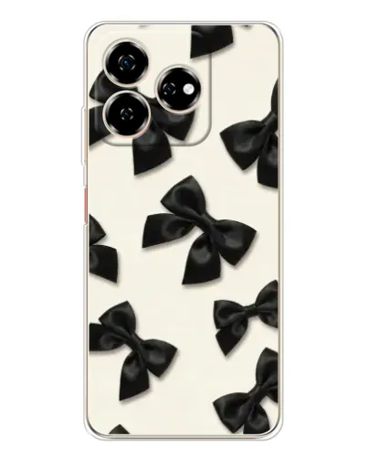 Чохол для ZTE Nubia V60 з картинкою «Чорні бантики» Чохол для ZTE Nubia V60 з картинкою «Чорні бантики»