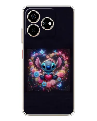 Чехол для ZTE Nubia V60 с картинкой «Stitch в цветах» Чехол для ZTE Nubia V60 с картинкой «Stitch в цветах»