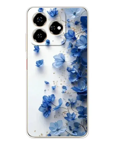 Чехол для ZTE Nubia V60 с картинкой «Голубой цветочный каскад» Чехол для ZTE Nubia V60 с картинкой «Голубой цветочный каскад»