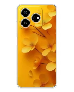 Чехол для ZTE Nubia V60 с картинкой «Золотые лепестки» Чехол для ZTE Nubia V60 с картинкой «Золотые лепестки»