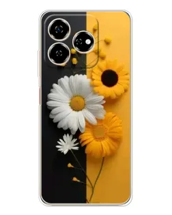 Чехол для ZTE Nubia V60 с картинкой «Подсолнух и ромашка» Чехол для ZTE Nubia V60 с картинкой «Подсолнух и ромашка»