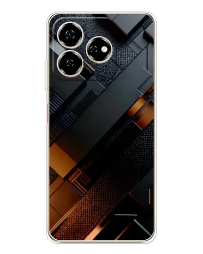 Чехол для ZTE Nubia V60 с картинкой «Черные геометрические блоки» Чехол для ZTE Nubia V60 с картинкой «Черные геометрические блоки»