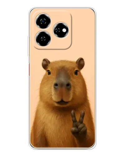 Чехол для ZTE Nubia V60 с картинкой «Капибара виктория» Чехол для ZTE Nubia V60 с картинкой «Капибара виктория»