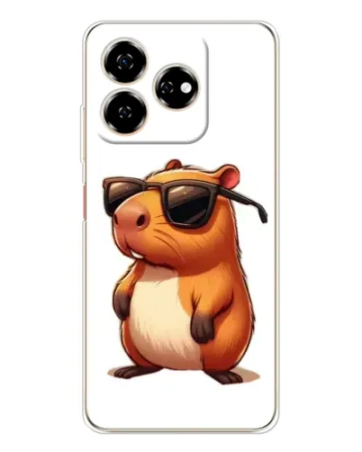 Чехол для ZTE Nubia V60 с картинкой «Капибара в очках» Чехол для ZTE Nubia V60 с картинкой «Капибара в очках»