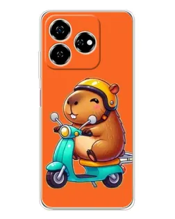 Чохол для ZTE Nubia V60 з картинкою «Капібара на скутері» Чохол для ZTE Nubia V60 з картинкою «Капібара на скутері»