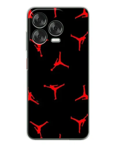 Чехол для ZTE Nubia V70 Design с картинкой «Jordan Red Pattern»