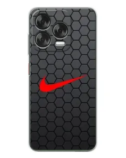 Чехол для ZTE Nubia V70 Design с картинкой «Nike — карбоновая сетка»