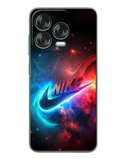 Чехол для ZTE Nubia V70 Design с картинкой «Огненный логотип Nike»
